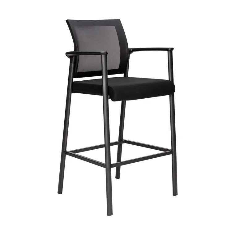 Mesh Counter Stool – Mesh back with arms and foot ring.