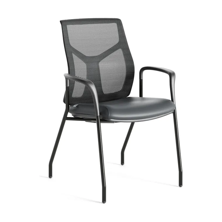 Mesh Guest Chair – Mesh back on a black frame.